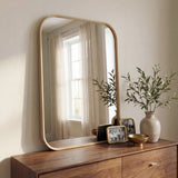 Aleria 24 in. W x 36 in. H Medium Rounded Rectangular Metal Framed Wall Mounted Mirror