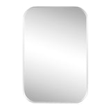 Aleria 24 in. W x 36 in. H Medium Rounded Rectangular Metal Framed Wall Mounted Mirror