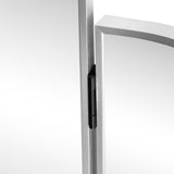 Arjen 3-Way 28 in. W x 28 in. H Medium Arch Trifold Adjustable Aluminum Alloy Framed Vanity Mirror for Tabletop and Wall Mount