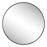 Eclipse Circle Aluminum Alloy Framed Wall Mounted Mirror