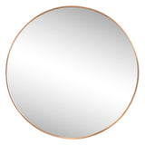 Eclipse Circle Aluminum Alloy Framed Wall Mounted Mirror