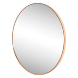 Eclipse Circle Aluminum Alloy Framed Wall Mounted Mirror