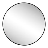 Eclipse Circle Aluminum Alloy Framed Wall Mounted Mirror