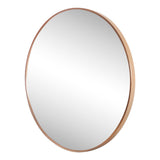 Eclipse Circle Aluminum Alloy Framed Wall Mounted Mirror