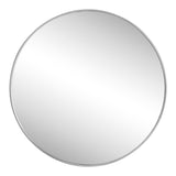Eclipse Circle Aluminum Alloy Framed Wall Mounted Mirror