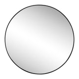 Eclipse Circle Aluminum Alloy Framed Wall Mounted Mirror