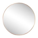 Eclipse Circle Aluminum Alloy Framed Wall Mounted Mirror