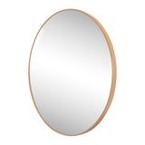 Eclipse Circle Aluminum Alloy Framed Wall Mounted Mirror