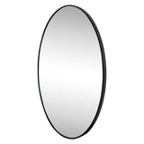 Ellipse 24 in. W x 36 in. H Medium Oval Aluminum Alloy Framed Wall Mounted Mirror