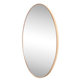 Ellipse 24 in. W x 36 in. H Medium Oval Aluminum Alloy Framed Wall Mounted Mirror