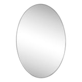 Ellipse 24 in. W x 36 in. H Medium Oval Aluminum Alloy Framed Wall Mounted Mirror