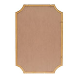 Helga 24 in. W x 36 in. H Medium Rectangular Scallop Beveled Corner Aluminum Alloy Framed Wall Mounted Mirror