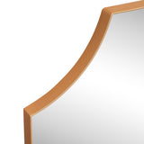 Helga 24 in. W x 36 in. H Medium Rectangular Scallop Beveled Corner Aluminum Alloy Framed Wall Mounted Mirror