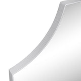 Helga 24 in. W x 36 in. H Medium Rectangular Scallop Beveled Corner Aluminum Alloy Framed Wall Mounted Mirror