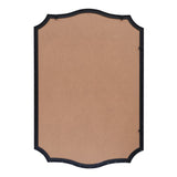 Hedge 24 in. W x 36 in. H Medium Crested Scallop Aluminum Alloy Framed Wall Mounted Mirror