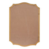 Hedge 24 in. W x 36 in. H Medium Crested Scallop Aluminum Alloy Framed Wall Mounted Mirror