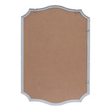 Hedge 24 in. W x 36 in. H Medium Crested Scallop Aluminum Alloy Framed Wall Mounted Mirror
