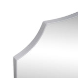 Hedge 24 in. W x 36 in. H Medium Crested Scallop Aluminum Alloy Framed Wall Mounted Mirror
