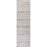 Moroccan Hype Boho Vintage Diamond Area Rug Cream/Multi