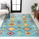 Tribal Love Geometric Area Rug