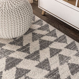 Aisha Moroccan Triangle Geometric Area Rug