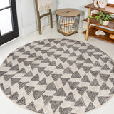 Aisha Moroccan Triangle Geometric Area Rug
