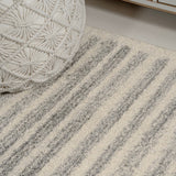 Khalil Modern Berber Stripe Area Rug