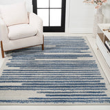 Khalil Modern Berber Stripe Area Rug