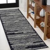 Khalil Modern Berber Stripe Area Rug