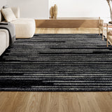 Khalil Modern Berber Stripe Area Rug