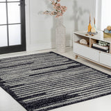 Khalil Modern Berber Stripe Area Rug
