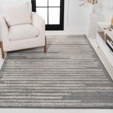 Khalil Modern Berber Stripe Area Rug