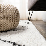 Catala Moroccan Diamond Shag Area Rug