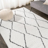 Catala Moroccan Diamond Shag Area Rug