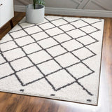 Cami Moroccan Style Diamond Shag Area Rug
