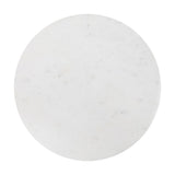 Venus 17.5" Contemporary Natural Marble Handmade X-Shaped End Table