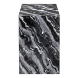 Felix 18" Contemporary Solid Natural Marble Handmade Square Plinth Block Pedestal End Table