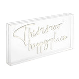 This Is Your Happy Place Contemporary Glam Acrylic Box USB Operated LED Neon Light - JONATHAN Y