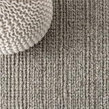 Pata Hand Woven Chunky Jute Area Rug Gray / Runner / 2' X 12' – DETAIL