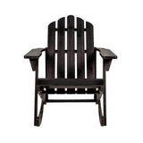 Kiawah Outdoor Patio Classic Acacia Wood Adirondack Rocking Chair