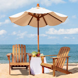 Westport Outdoor Patio Traditional Acacia Wood Adirondack Chair - JONATHAN Y
