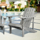 Westport Outdoor Patio Traditional Acacia Wood Adirondack Chair - JONATHAN Y