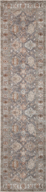Kisara Oushak Style Distressed Border Non-slip Machine-washable Area Rug