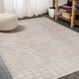 Xlendi High-low Pile Moroccan Geometric Indoor/outdoor Area Rug