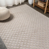 Rabat High-low Pile Mini-diamond Trellis Area Rug
