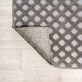 Rabat High-low Pile Mini-diamond Trellis Area Rug