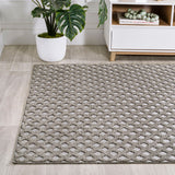 Rabat High-low Pile Mini-diamond Trellis Area Rug