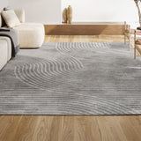 Skagen Minimalist Curve Geometric Area Rug