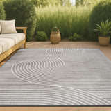Skagen Minimalist Curve Geometric Area Rug