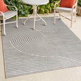 Skagen Minimalist Curve Geometric Area Rug